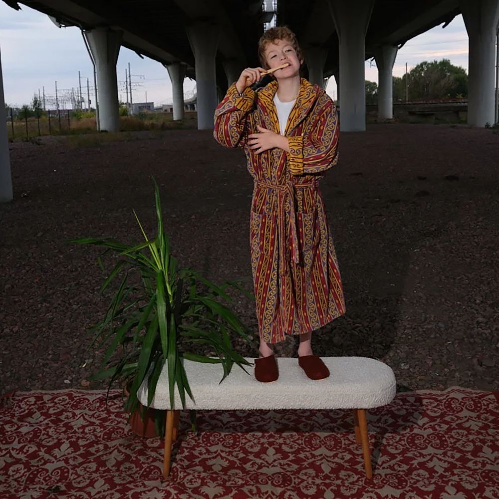 Домашние валенки Cant, красно-коричневые (терракот)-5