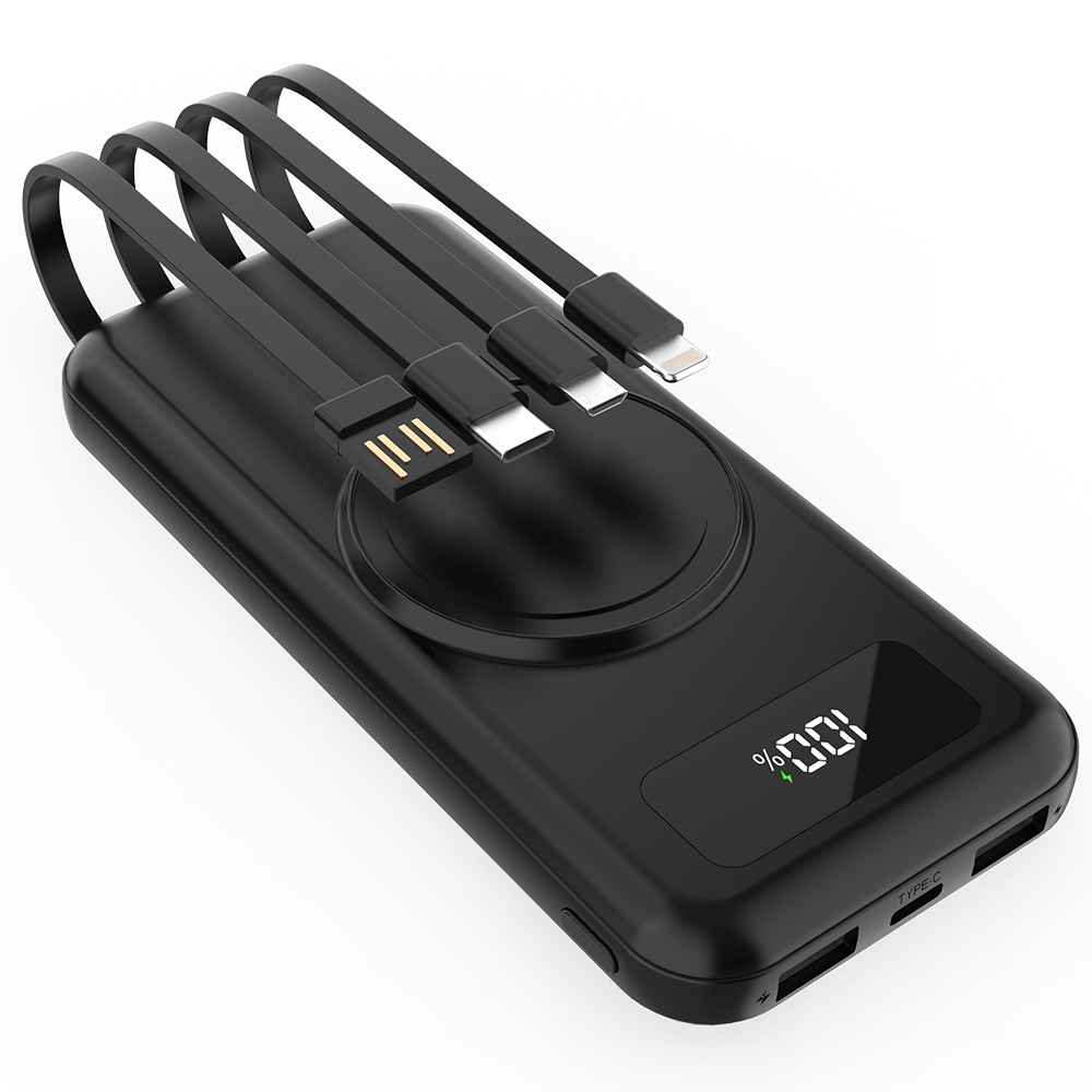 Внешний аккумулятор Authority с беспроводной зарядкой (5W), Черный-6