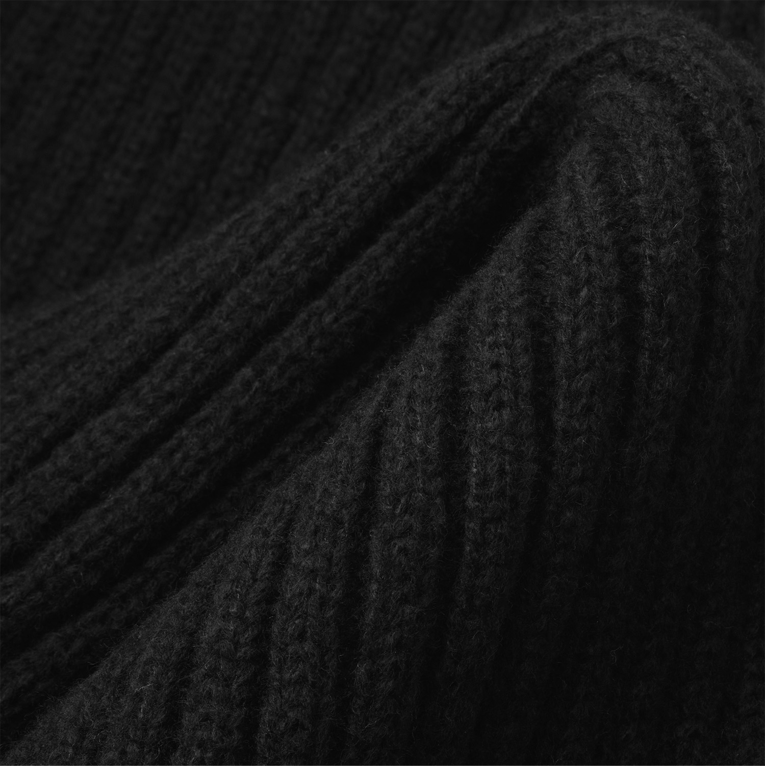 Шарф Форгес (Forges) вязаный, черный-6