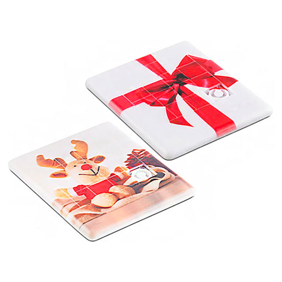 Игра  "Пятнашки" 16+; 9х7,6х0,6 см; пластик; тампопечать, белый-2