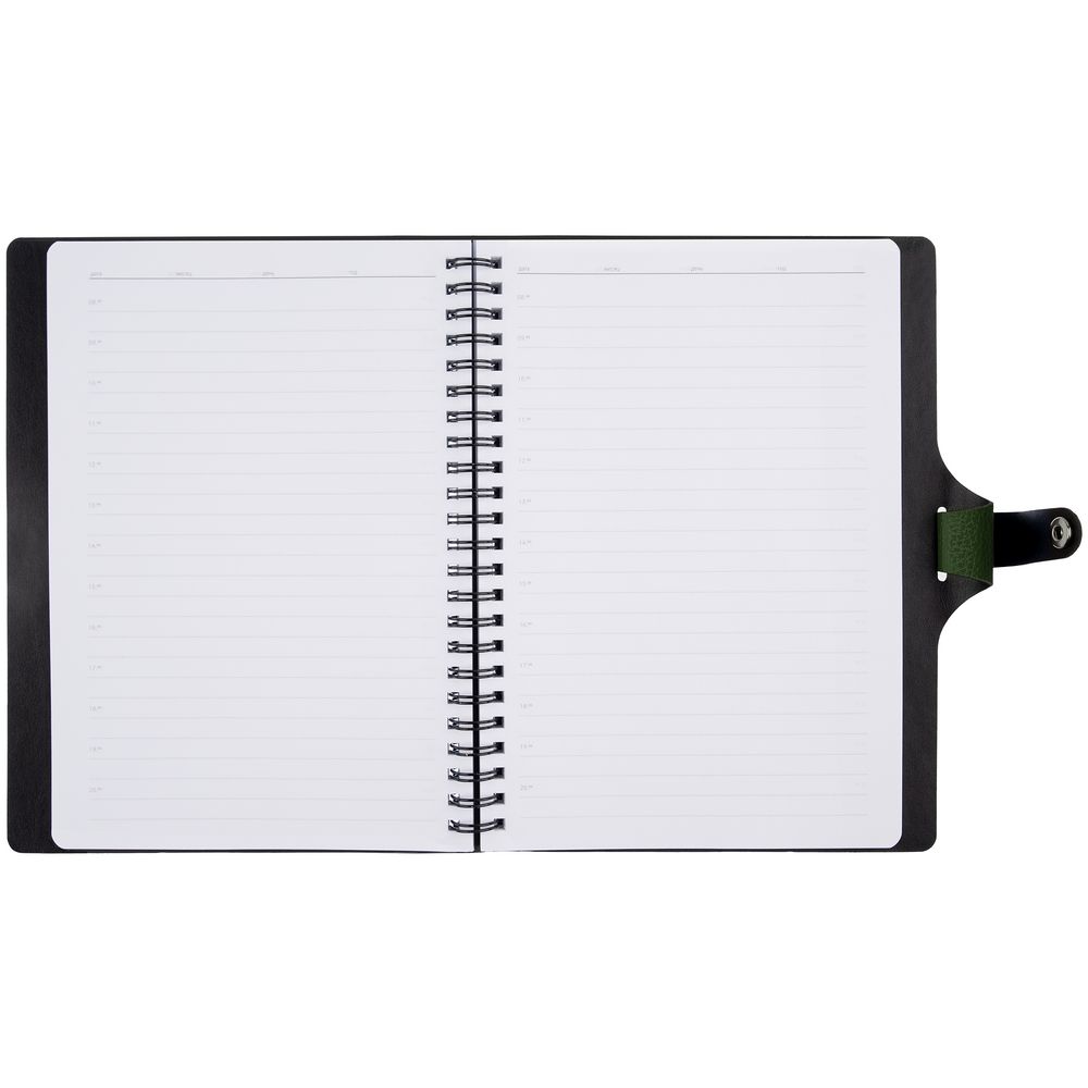 Ежедневник Strep Front на заказ, недатированный, зеленый-5