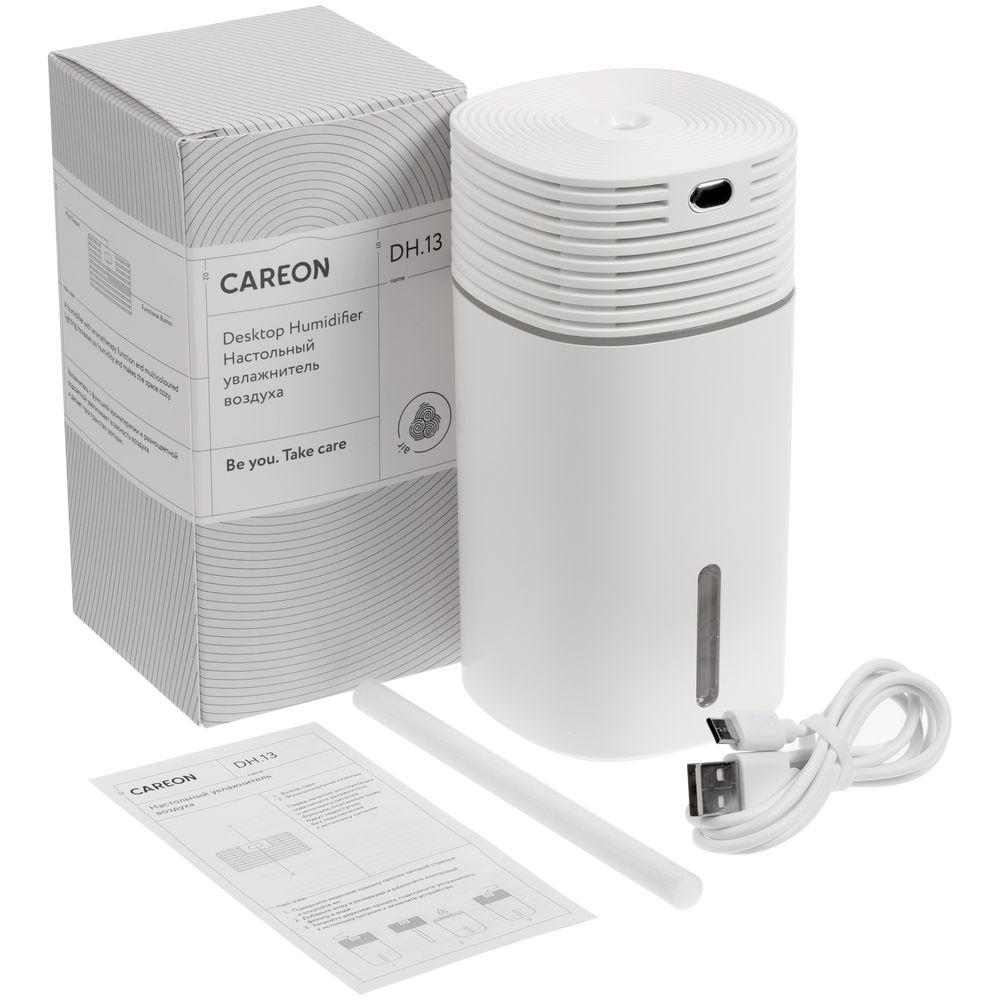 Настольный увлажнитель с подсветкой DH13, белый-4