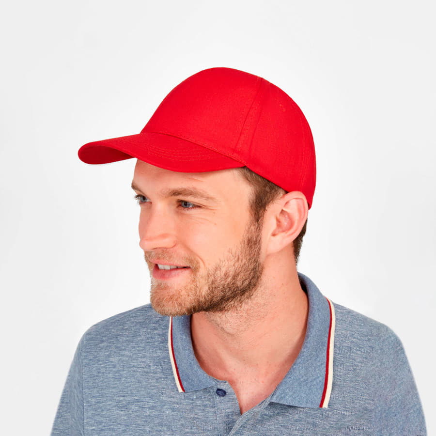 Бейсболка BUZZ, 5 клиньев, застежка на липучке, песочный-1