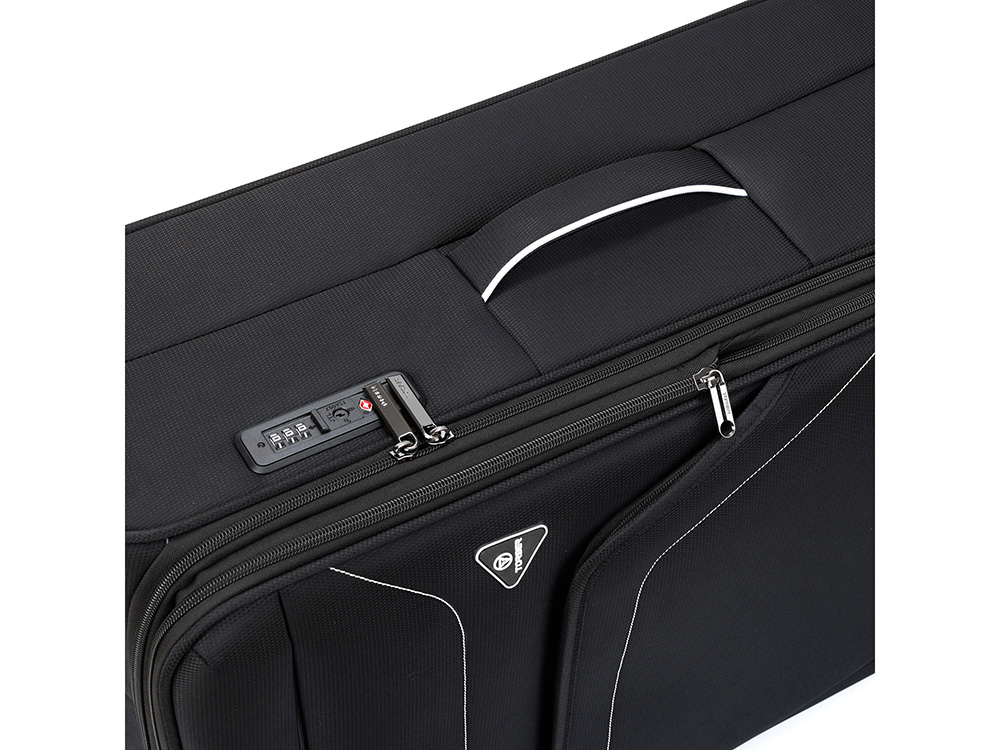 Чемодан TORBER НЕРО, чёрный, переработанный ПЭТ, 48 х 28 х 79 см, 90 л-8