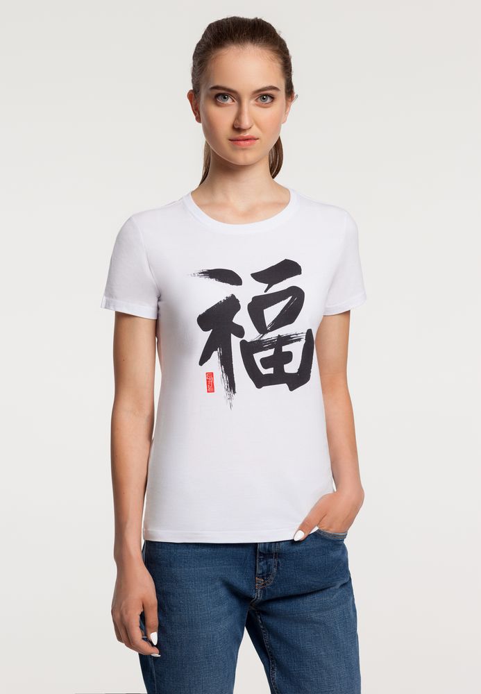 Футболка женская «Вечные ценности. Счастье», белая-0