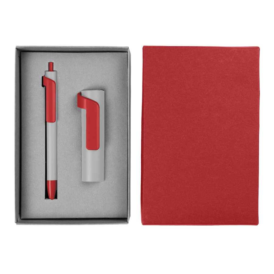 Набор подарочный FORTE SET FANTASY: Универсальный аккумулятор (3000мАh) и ручка, разные цвета-5