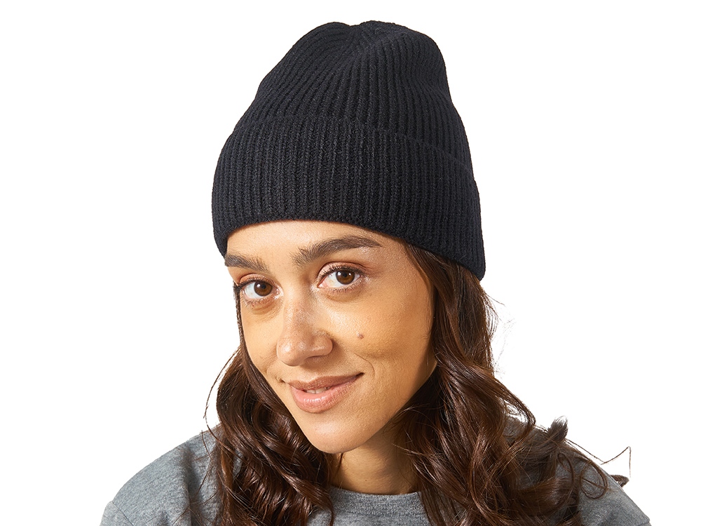 Шапка Nordend, крупный риб, черный-2