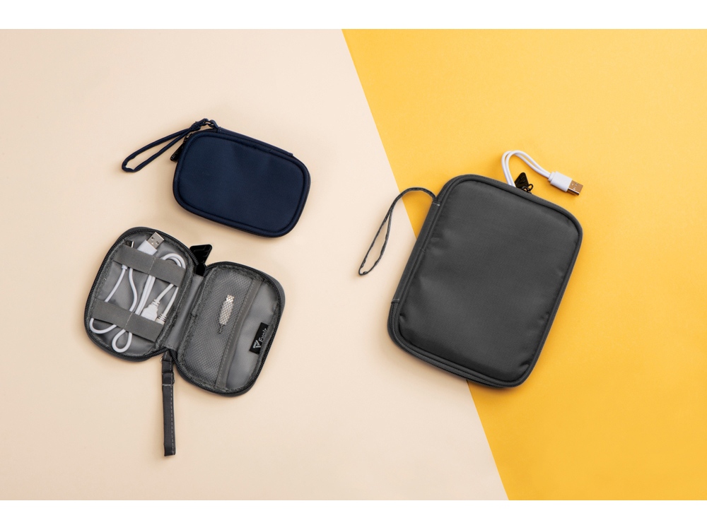 Органайзер для проводов и электроники Keep Organized M, темно-синий-5