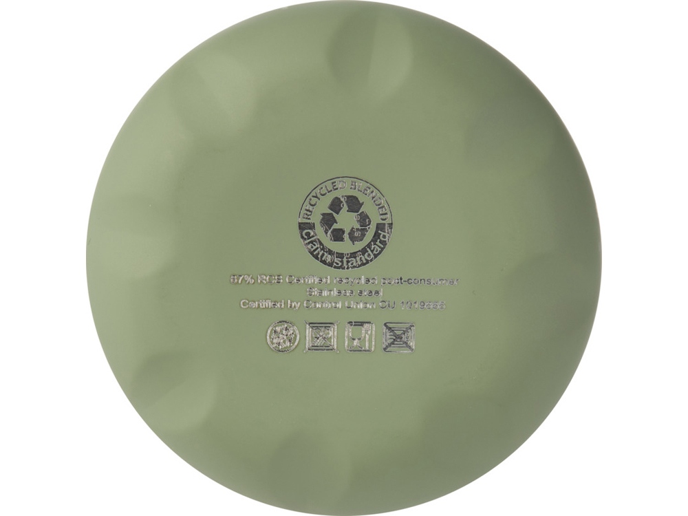 Бутылка Cove из переработанной нержавеющей стали, с вакуумной изоляцией, 500мл - Зеленый-3