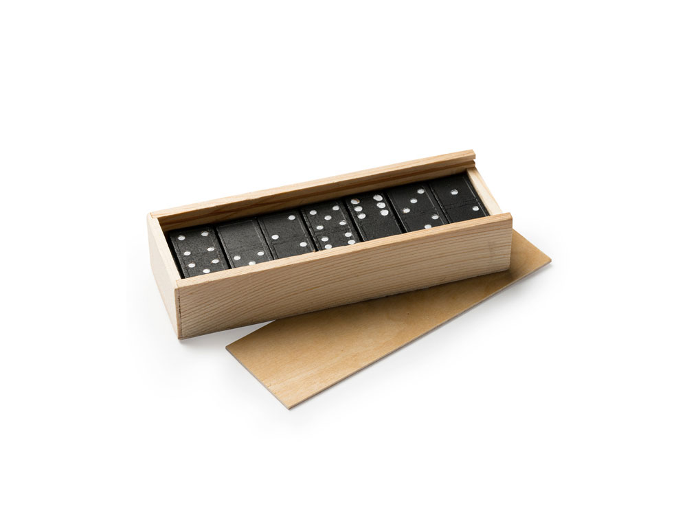Домино DOMIS из дерева, черный/бежевый-3