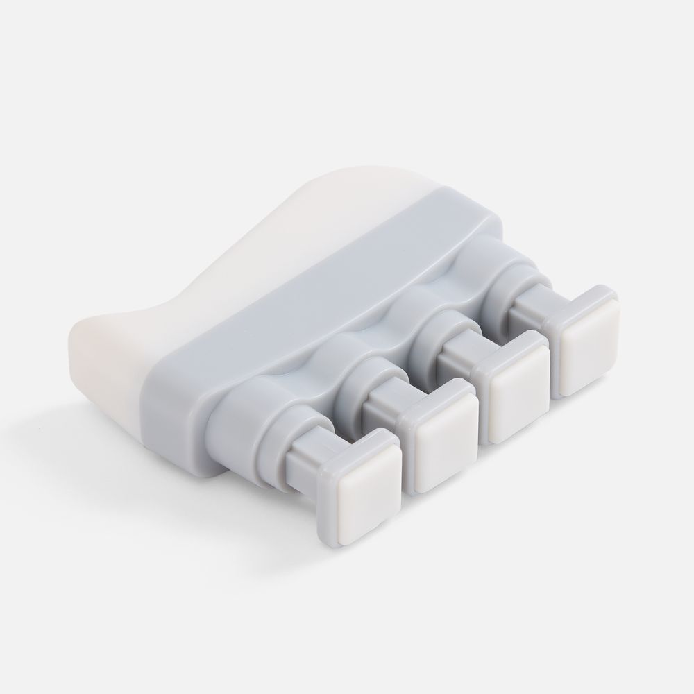 Эспандер кистевой FingerTap, серый с белым-1