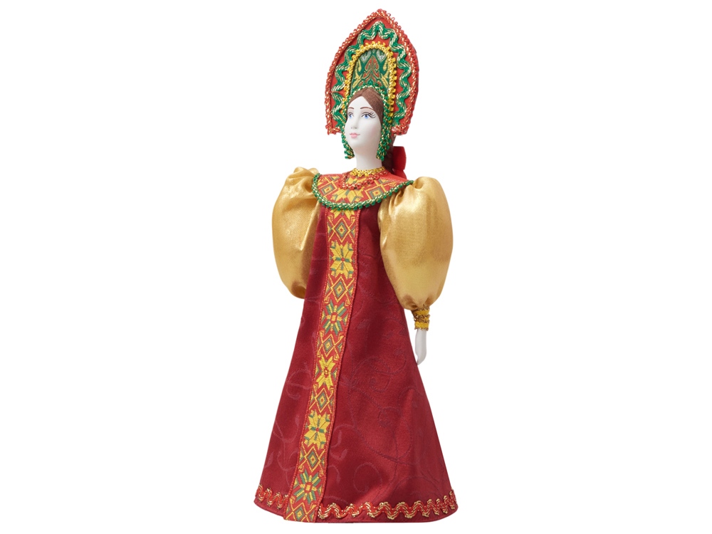 Подарочный набор: кукла фарфоровая, чай Малина с мятой, красный-7