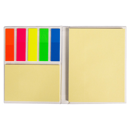 Набор цветных бумажных стикеров Stick and Fun в твердом переплете, Белый-0