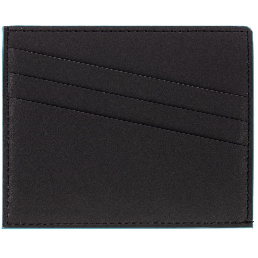 Картхолдер Multimo, черный с бирюзовым-2