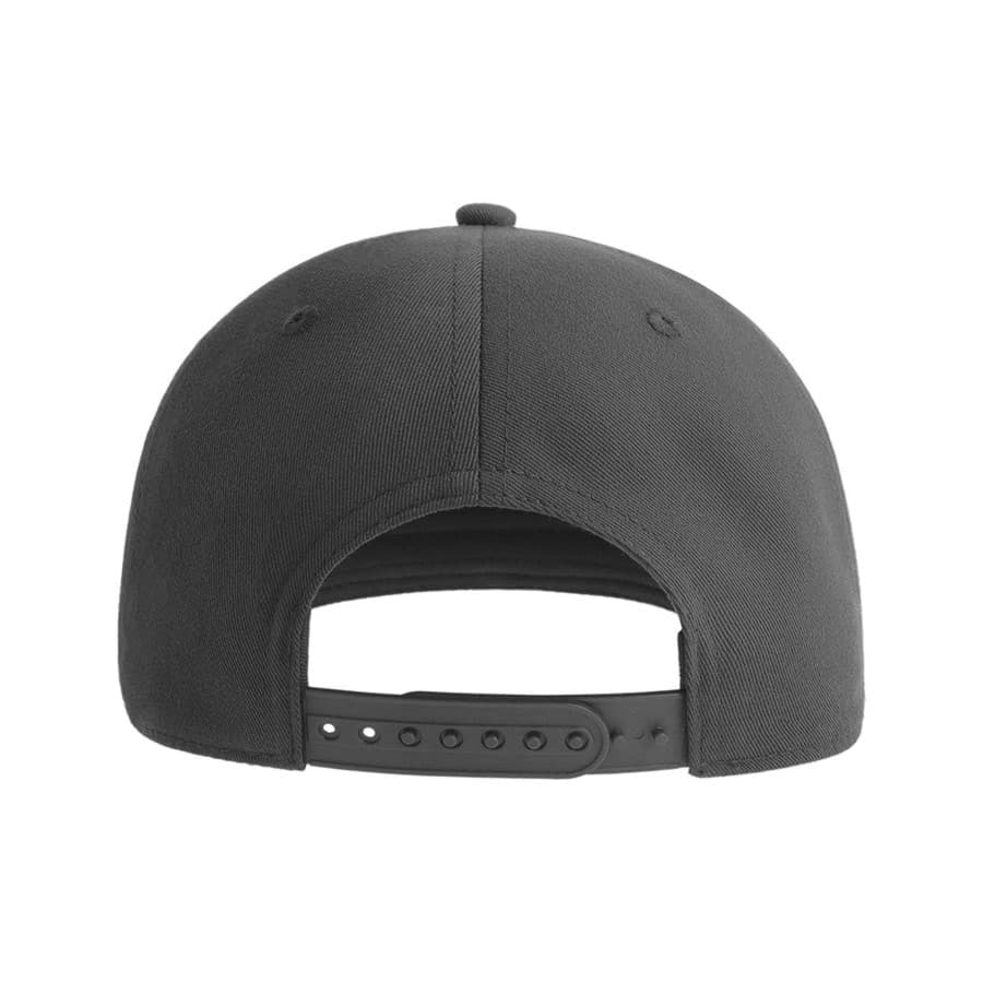 Бейсболка JAMES,6 клиньев,плоский козырек,ПВС застежка, темно-серый-4