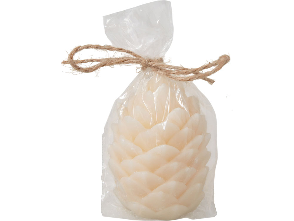 Свеча Шишка, молочный-5