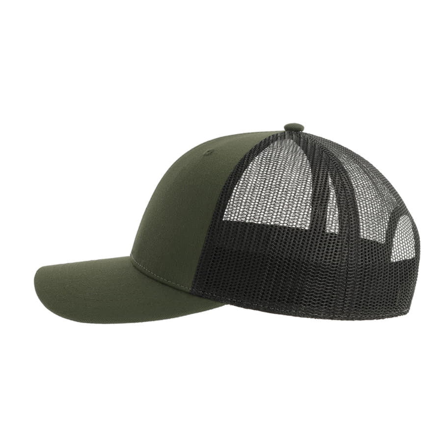 Бейсболка BRYCE, 6 клиньев, пластиковая застежка, переработанный полиэстер, оливковый-2