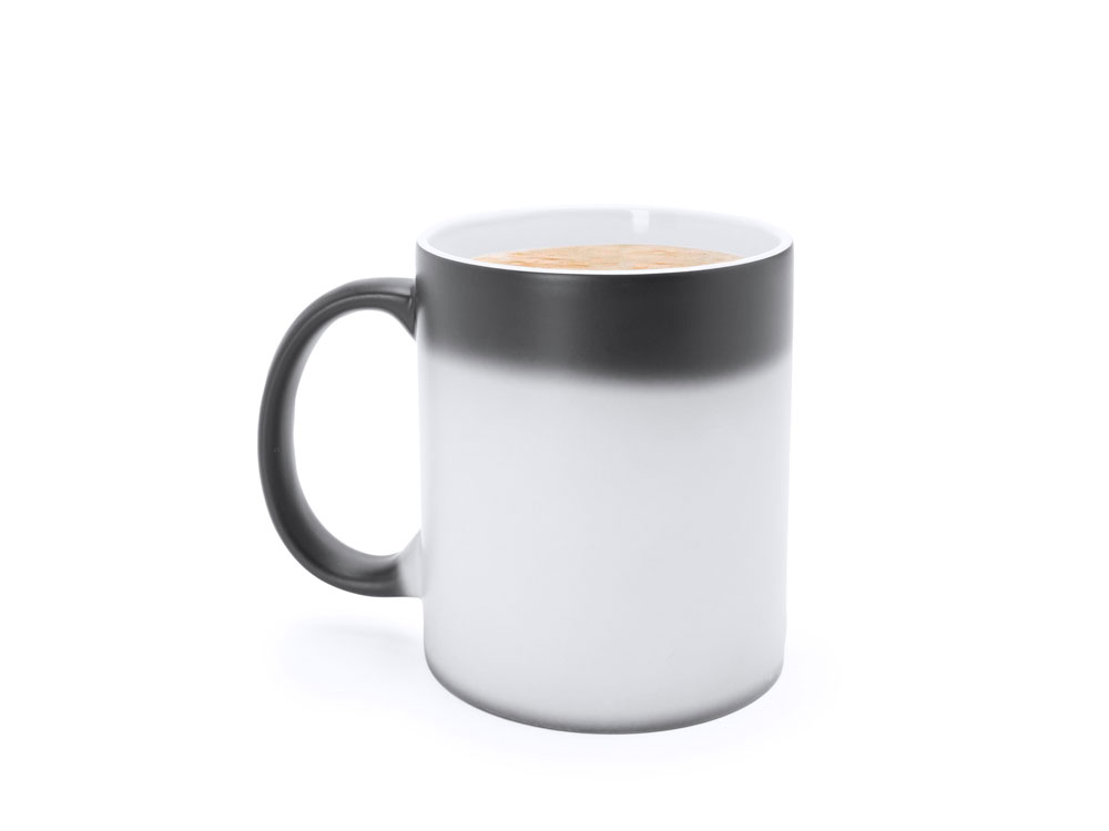 Кружка керамическая OKRA, хамелеон, 350 мл, черный-2