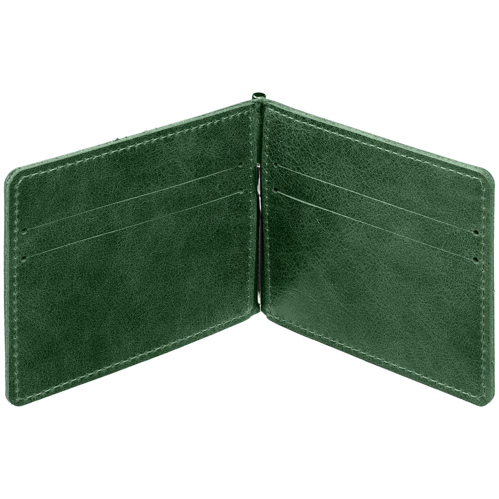 Зажим для купюр Apache, темно-зеленый-3