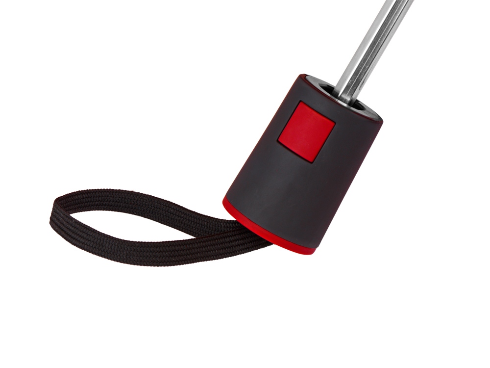 Зонт складной Irvine, полуавтоматический, 3 сложения, с чехлом, красный-6