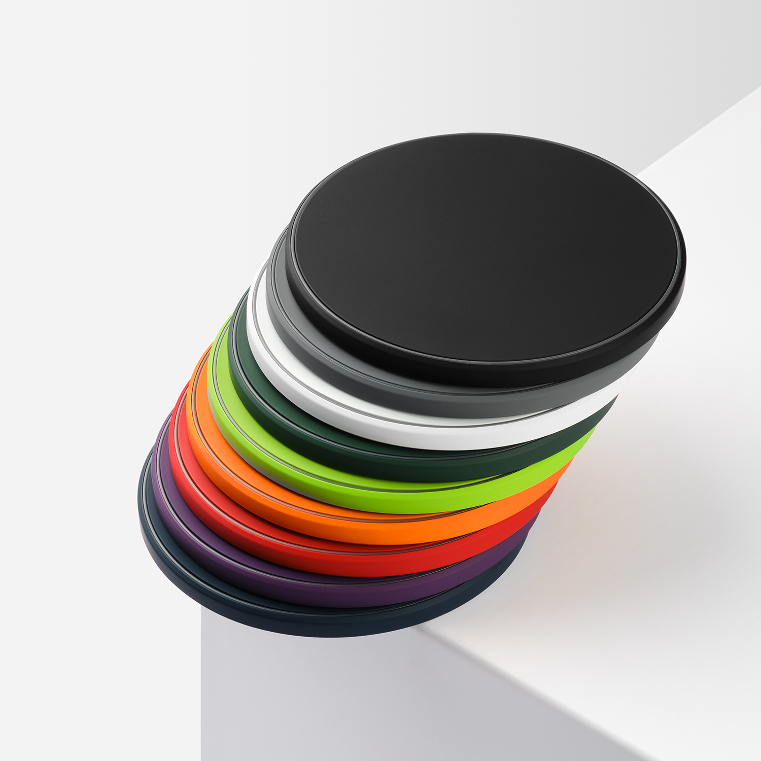 Беспроводное зарядное устройство с подсветкой 15W Аурис (Auris), синее-10