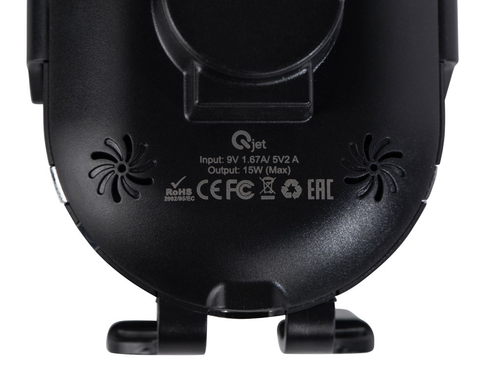 Автомобильное беспроводное зарядное устройство с датчиком OptIQ Lite, 15 Вт, черный-9