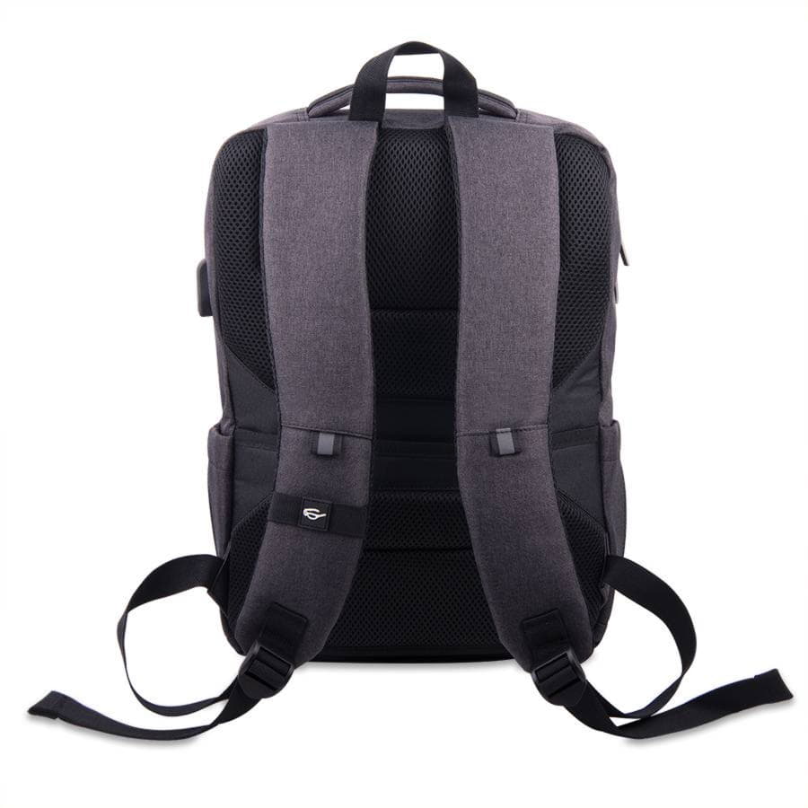 Функциональный рюкзак CORE с RFID защитой, тёмно-серый, голубой-9