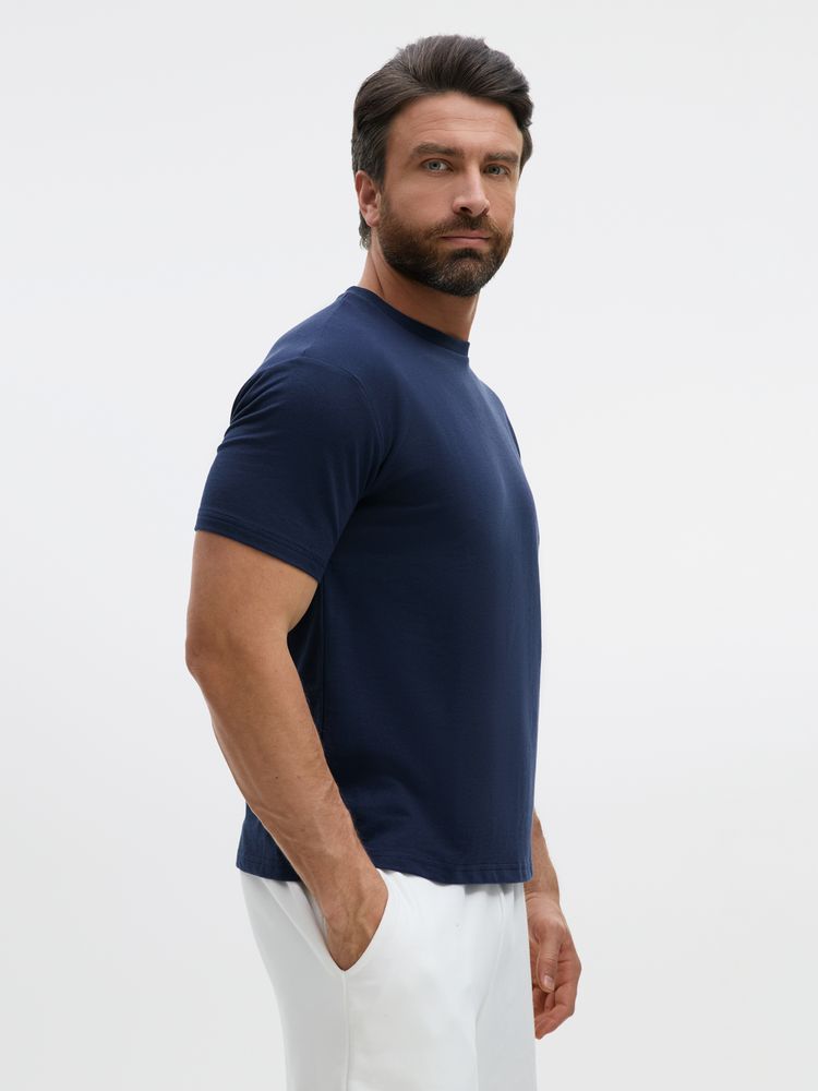 Футболка унисекс Durington, темно-синяя-3