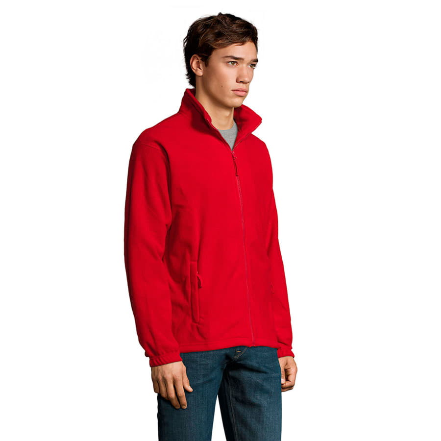 Толстовка мужская флисовая NORTH MEN 300, красный-4