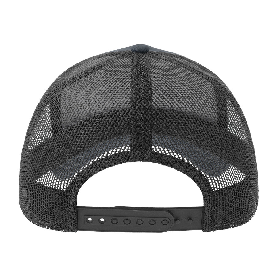 Бейсболка RAPPER COTTON-S, 5 клиньев, пластиковая застёжка, темно-синий, темно-серый-1