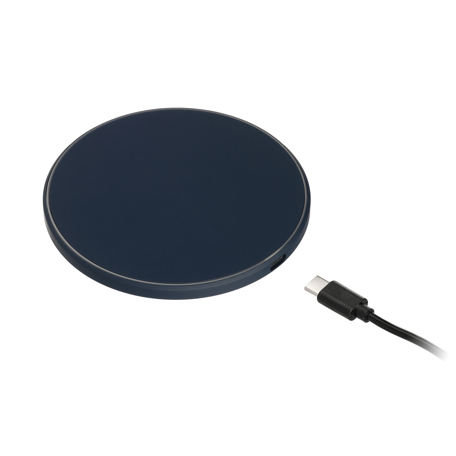 Беспроводное зарядное устройство с подсветкой 15W Auris, синее-5