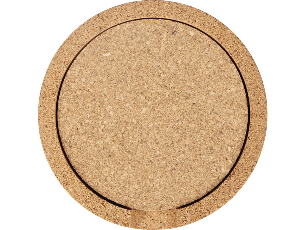 Набор костеров из пробки на подставке из пробки Krock-3