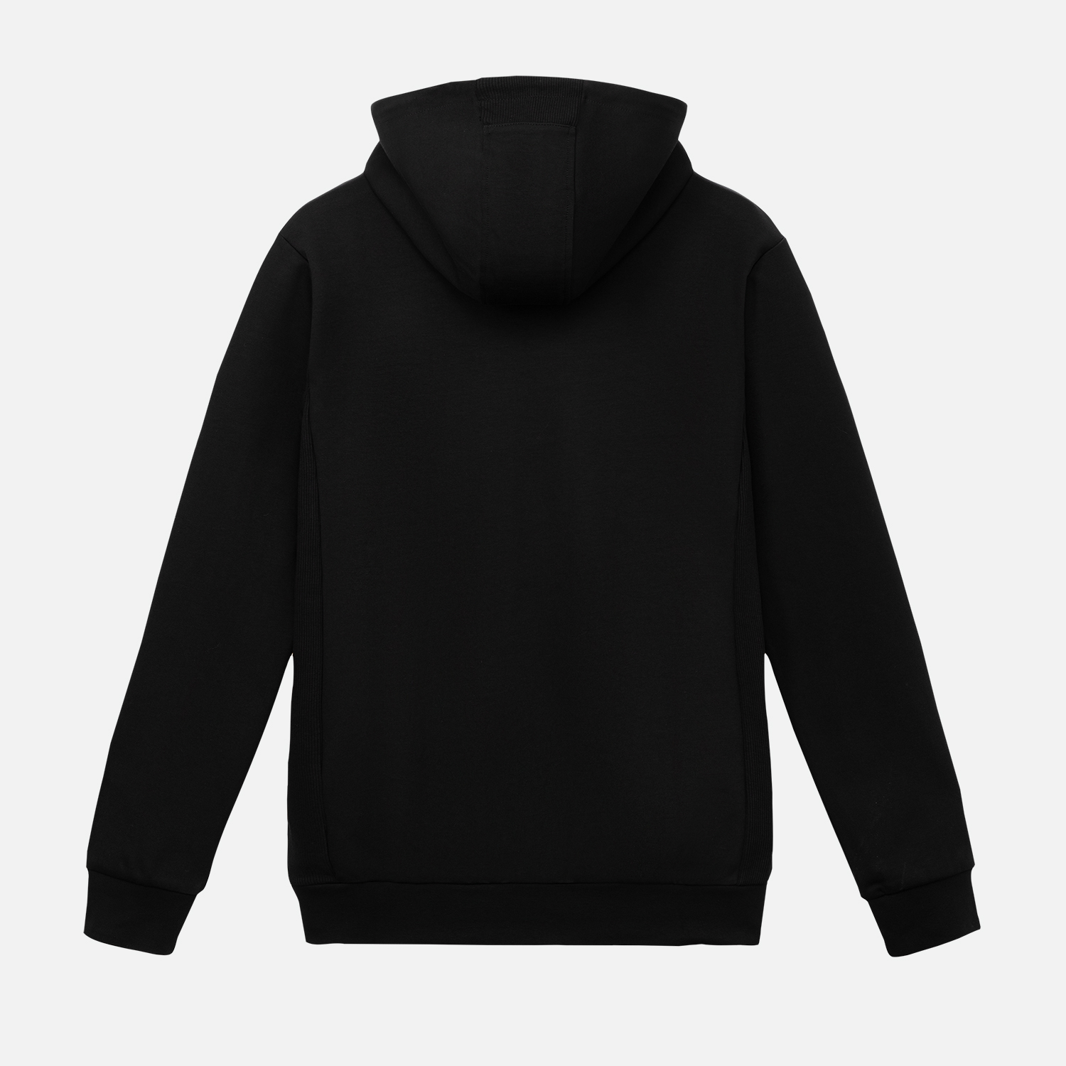 Толстовка на молнии с капюшоном MATEO черная-9