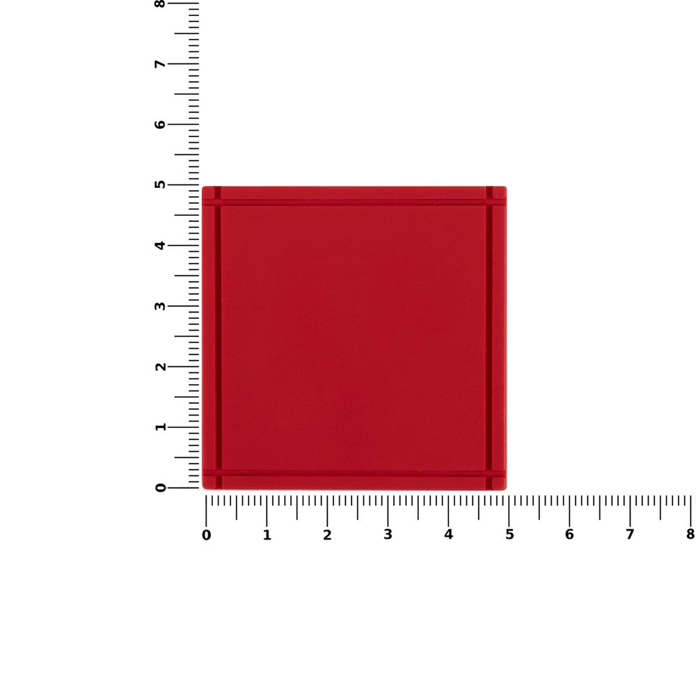 Лейбл из ПВХ Dzeta, L, красный-1