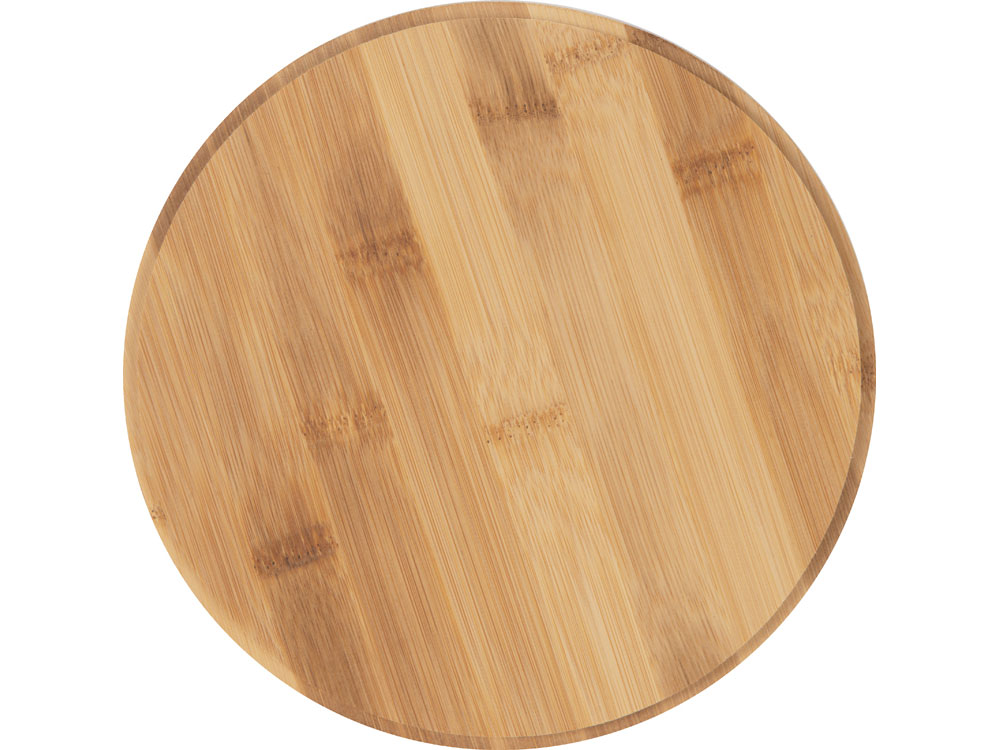 Салатник Bowl с бамбуковой крышкой, бежевый-4