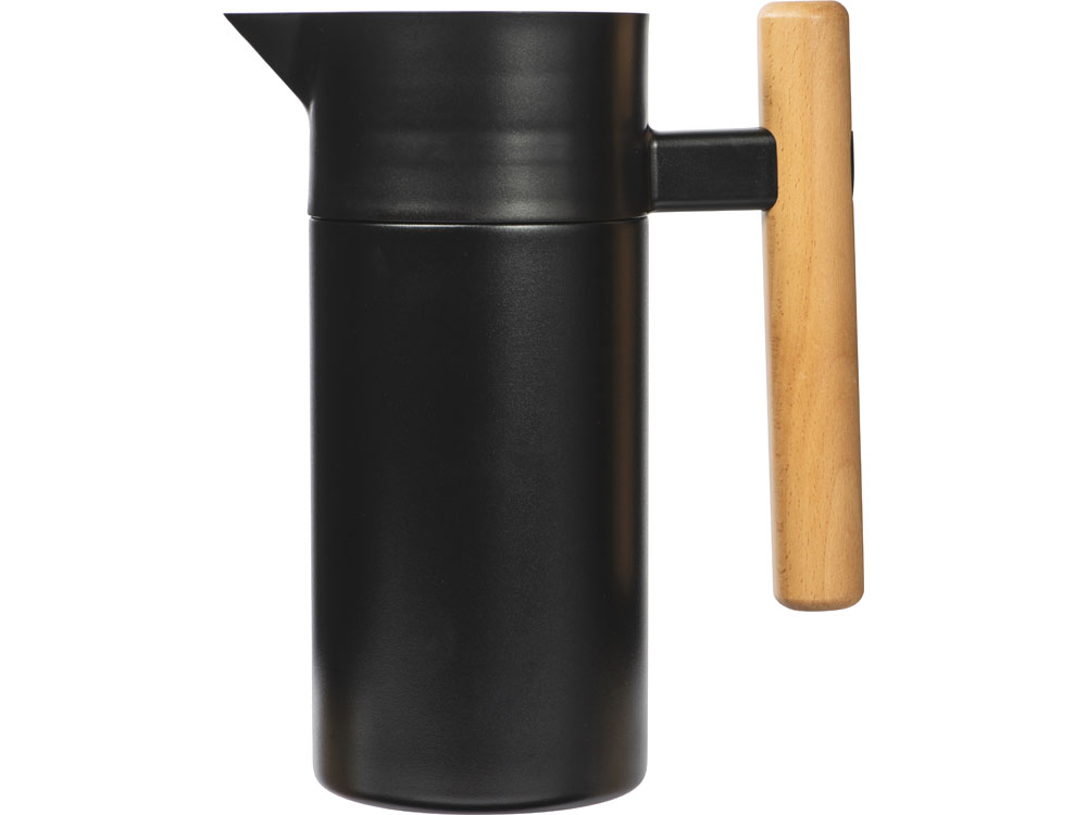 Вакуумный термокувшин Arctic с ситечком, 1200мл, черный-2