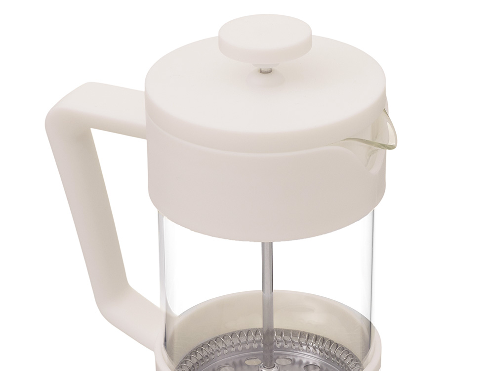 Пластиковый френч-пресс Intense, 600мл, белый-7