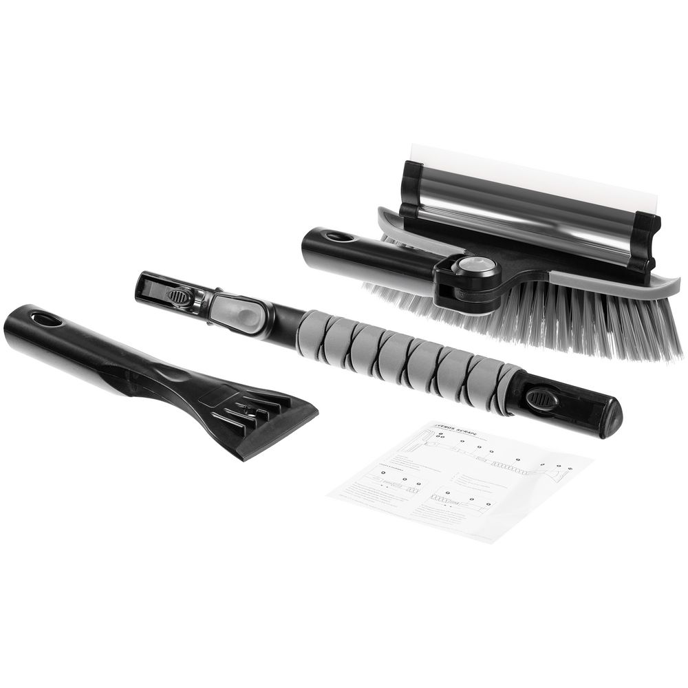 Автомобильная мультифункциональная щетка Severus Scrape, серая-5