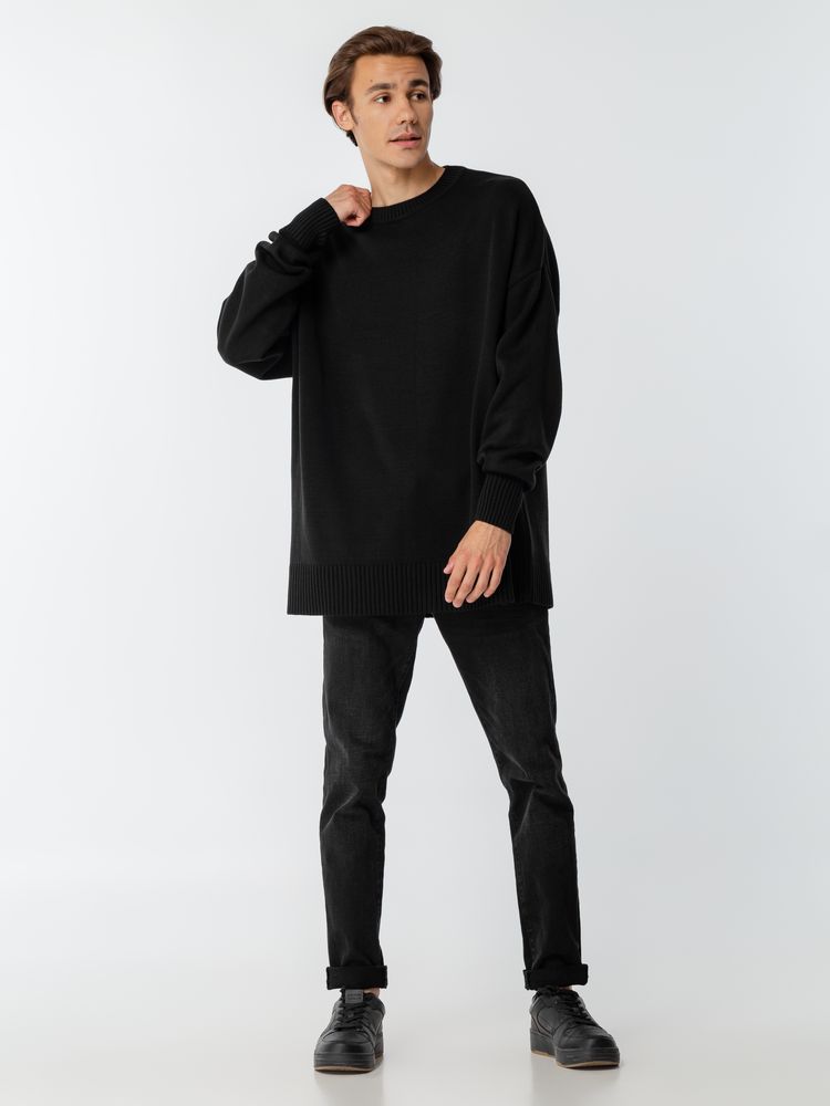 Джемпер оверсайз унисекс Stated в сумке, черный-6