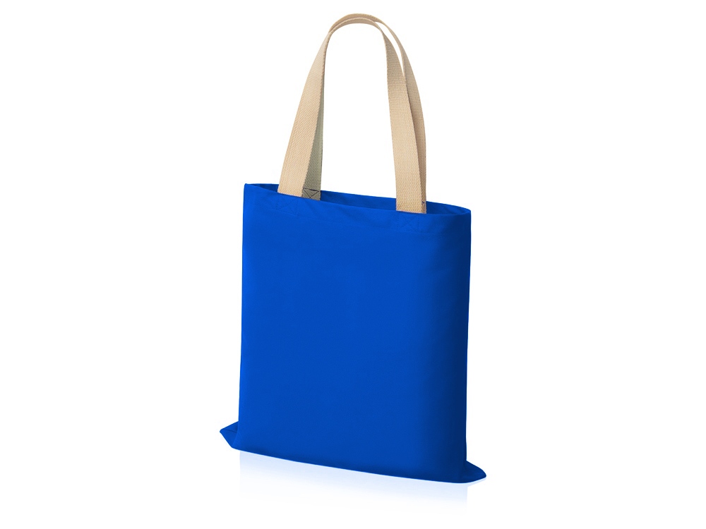 Сумка для шопинга Steady из хлопка с парусиновыми ручками, 260 г/м2, синий-1