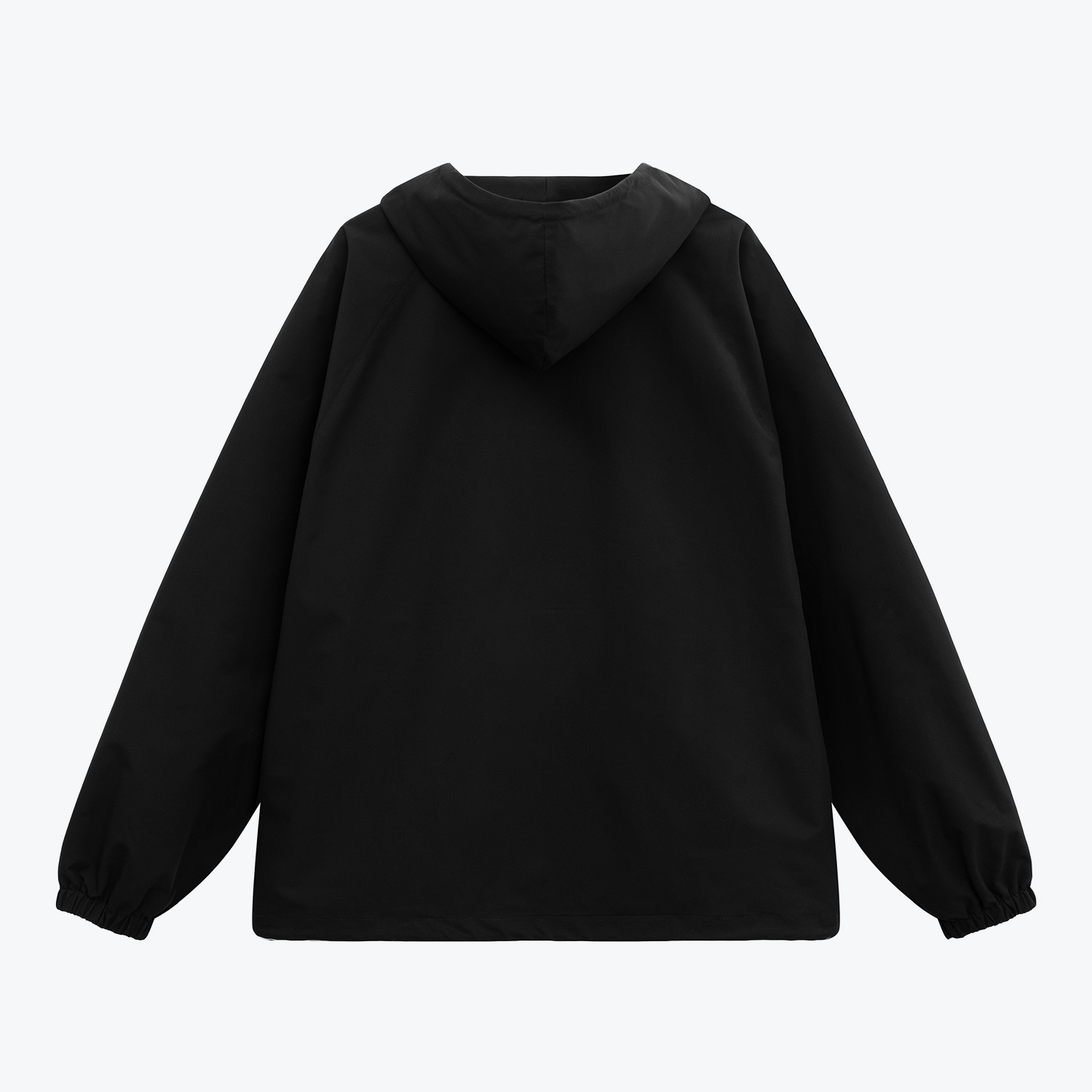 Ветровка (анорак) оверсайз унисекс Риссман (Rissman), черная-9