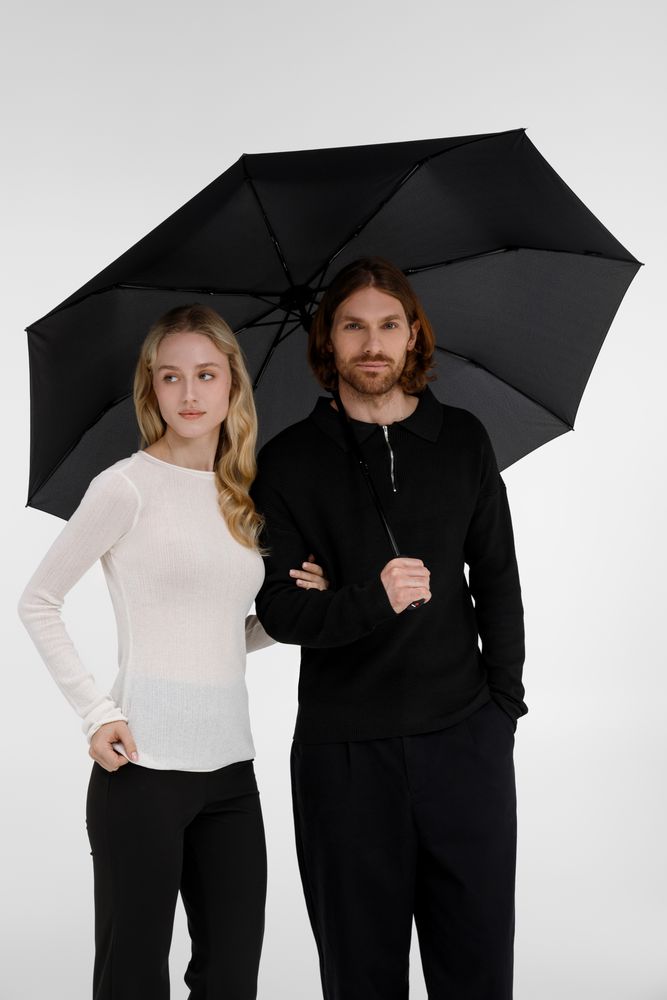 Складной зонт U.090, черный-2