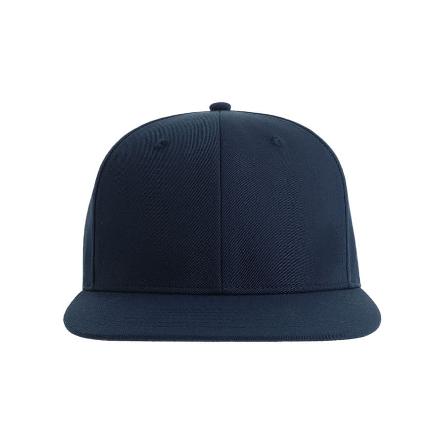 Бейсболка JAMES,6 клиньев,плоский козырек,ПВС застежка, темно-синий-3