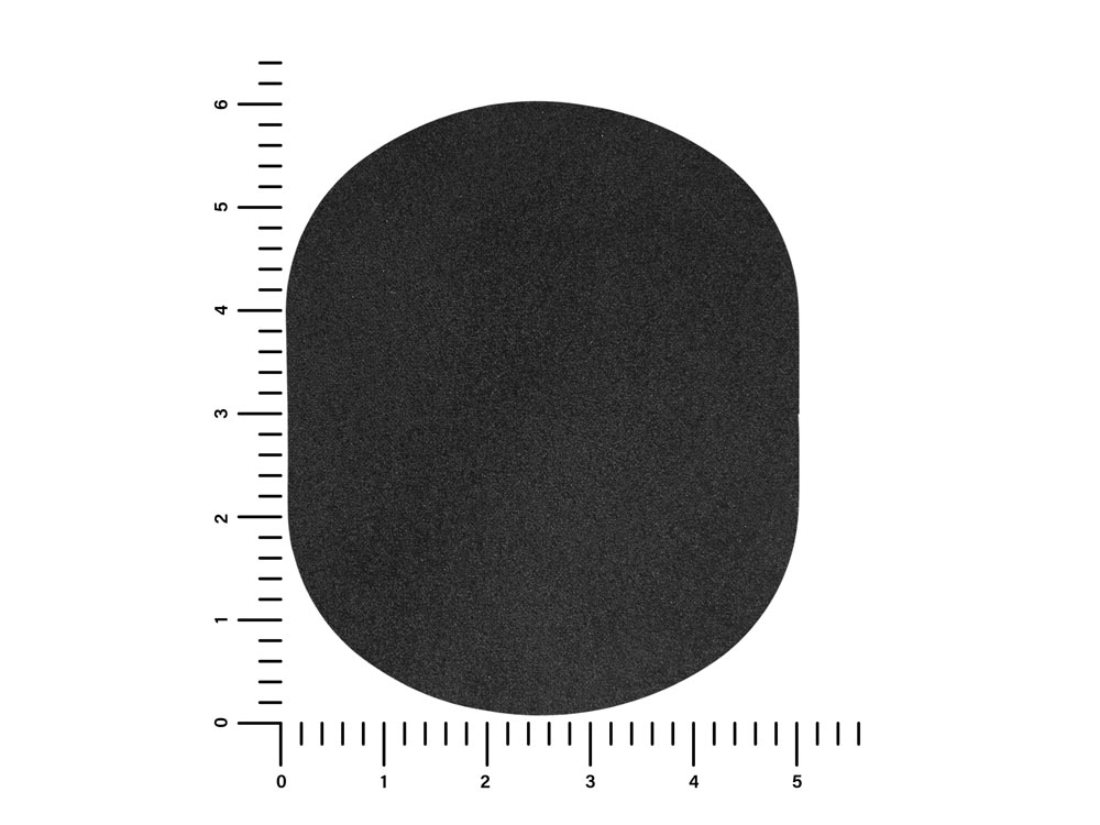 ПАТЧ ОВАЛ nubuk (чёрный) 6,0 х 5,0 см-2