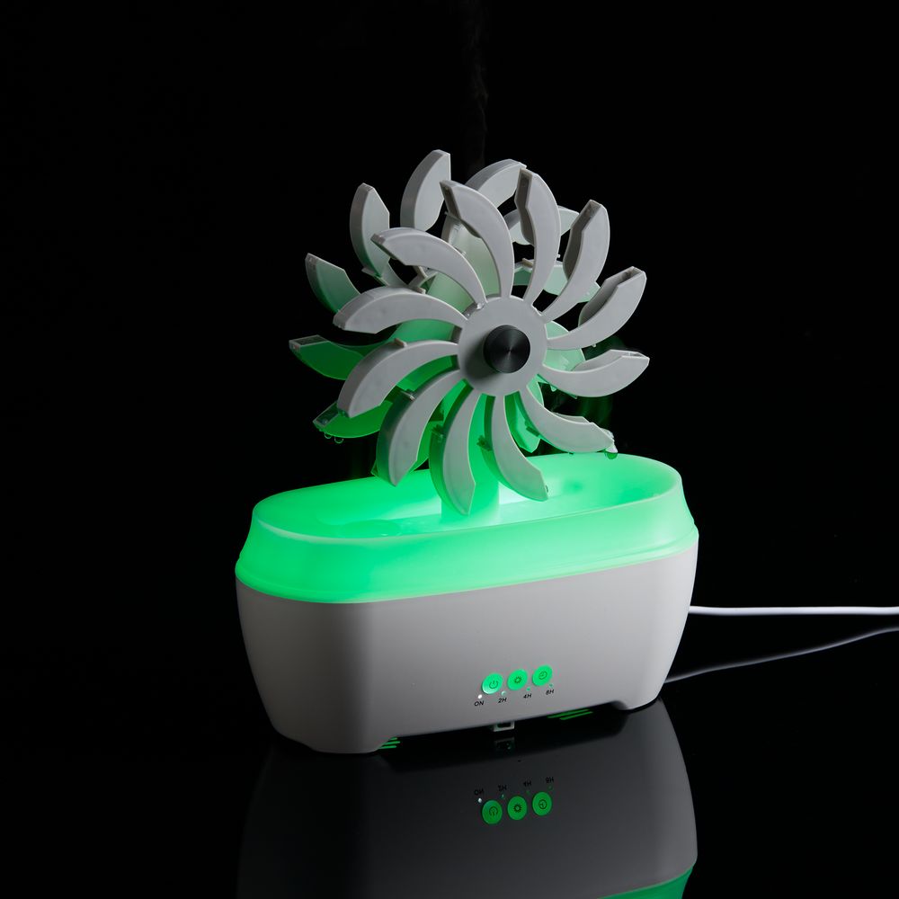 Увлажнитель-ароматизатор Steam Spin, белый с серым-4