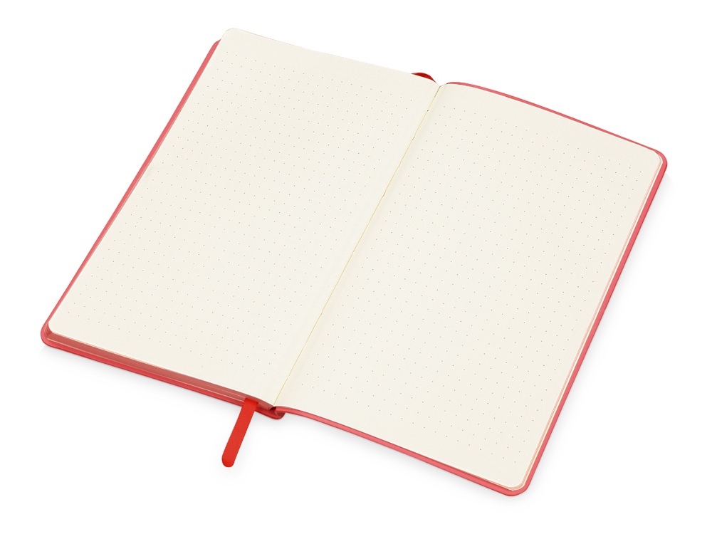Блокнот Notepeno 130x205 мм с тонированными линованными страницами, красный-5