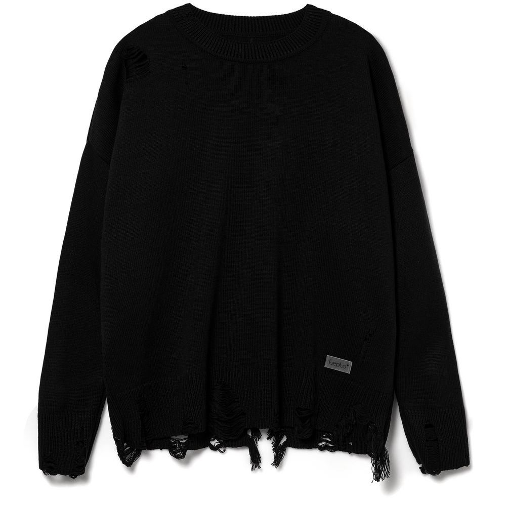 Джемпер оверсайз унисекс Grunge, черный-1