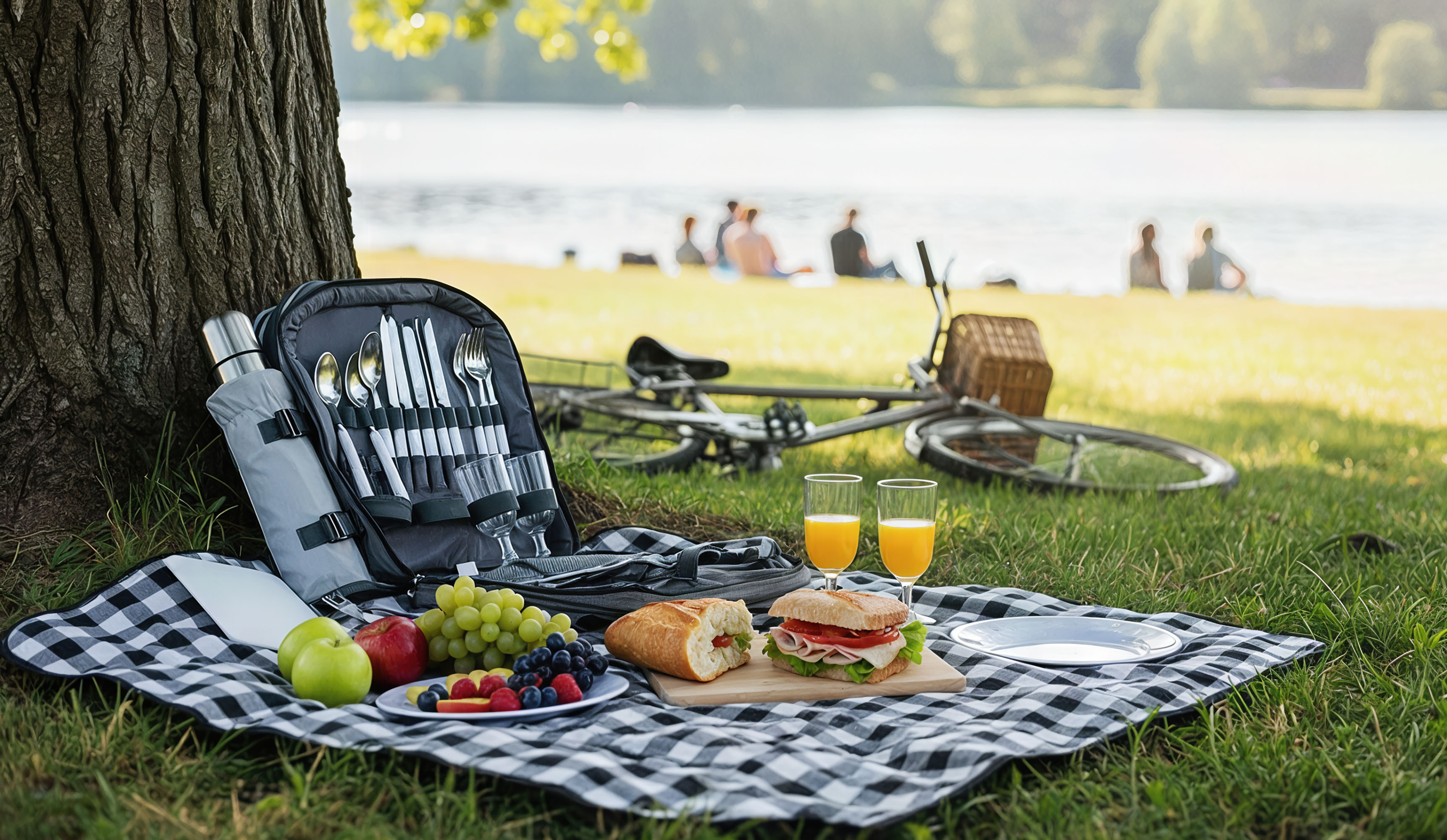 Набор для пикника "Дания" на 4 персоны с холодильным отделением-5