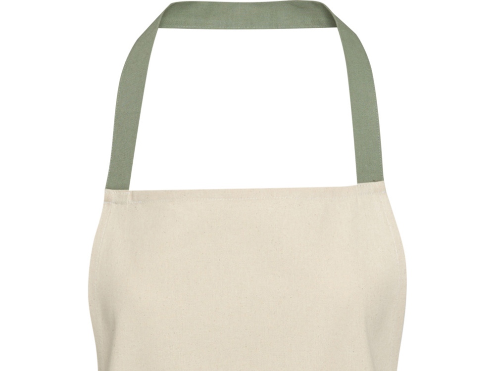 Nia фартук из переработанного хлопка плотностью 200 г/м² - Зеленый яркий-3