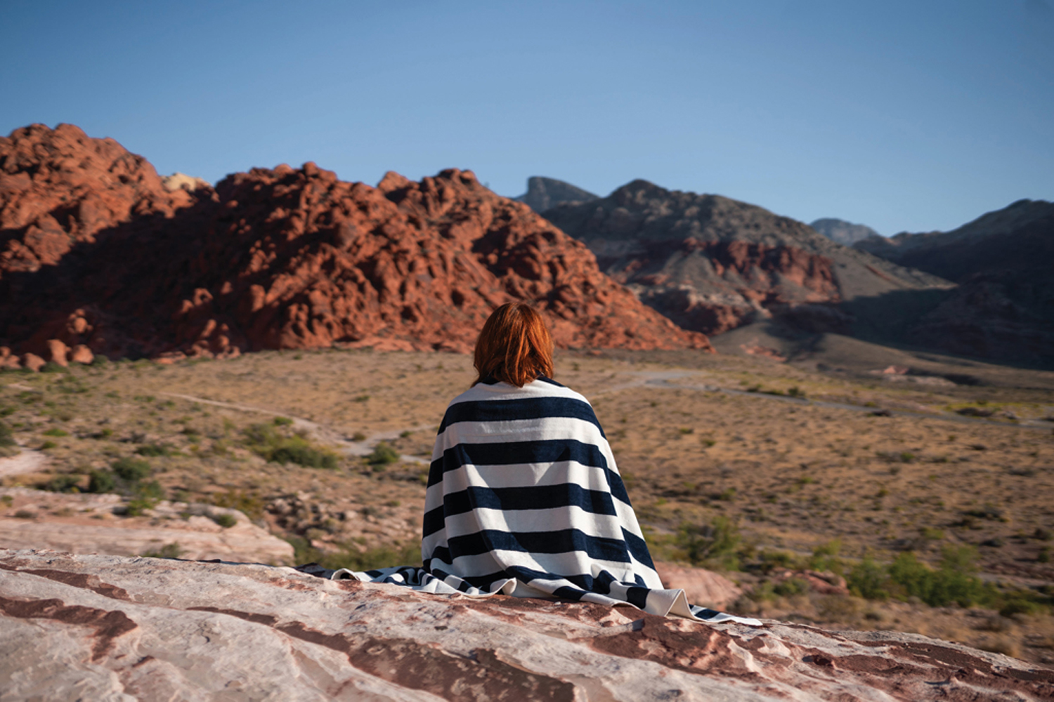 Пляжное полотенце Ukiyo Yukari XL из переработанного хлопка AWARE™, 100x180 см-6